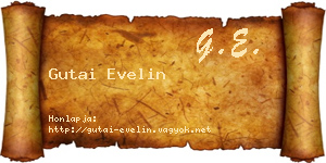 Gutai Evelin névjegykártya